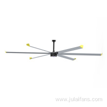 Large permanent magnet ceiling fan for industrial use